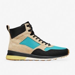 Cole Haan Grand Pro Hiker Boot Sesame Beige Suede Waterproof chukka Men’s sz 9